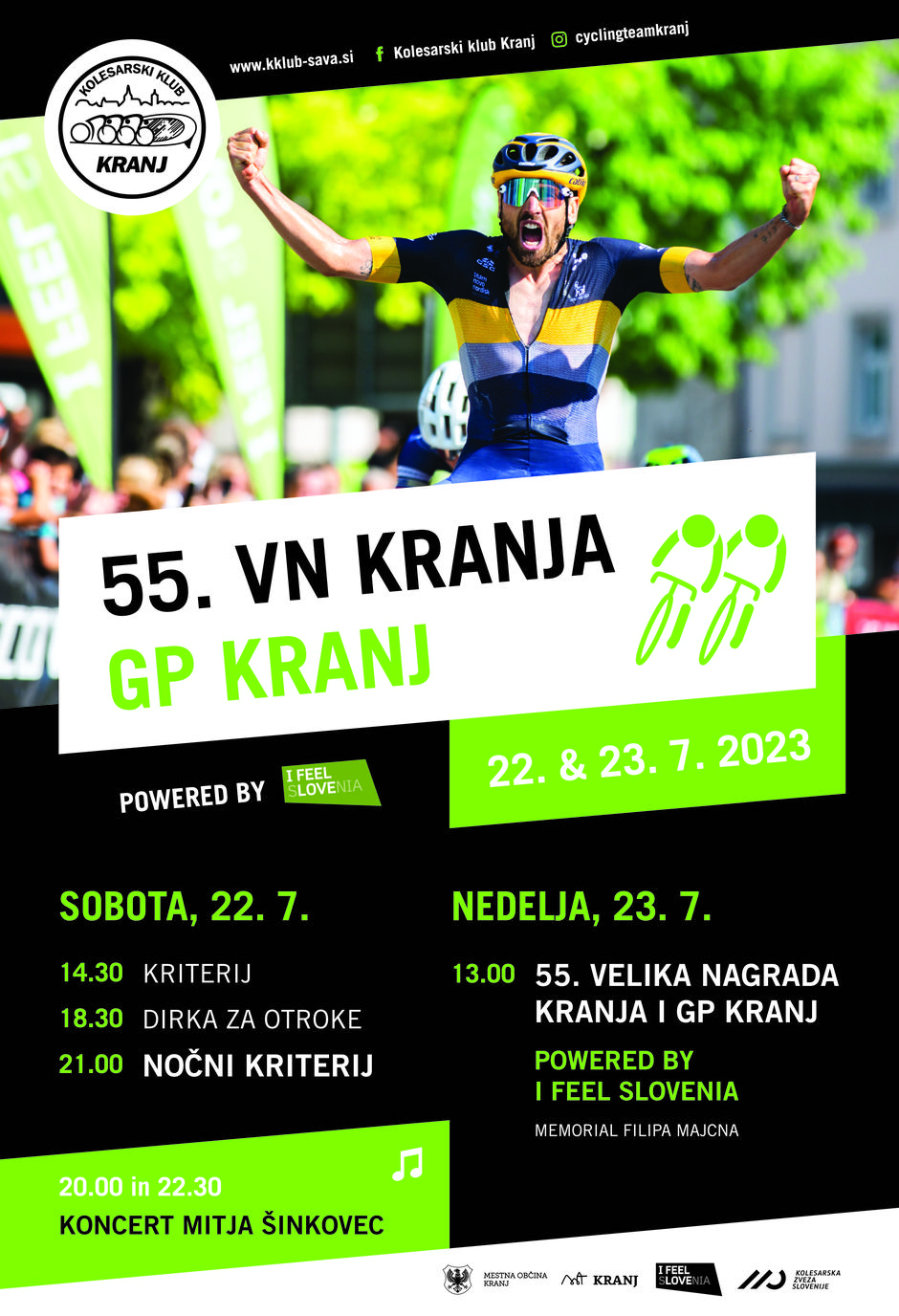 Plakat 55. Velika nagrada Kranja | Avtor: arhiv Kolesarski klub Kranj