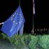 Dvig EU zastave na Bregani
