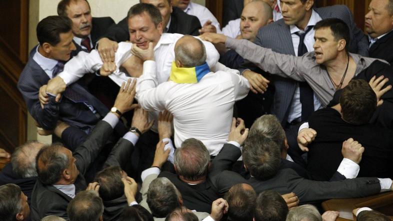 Pretep v ukrajnskem parlamentu