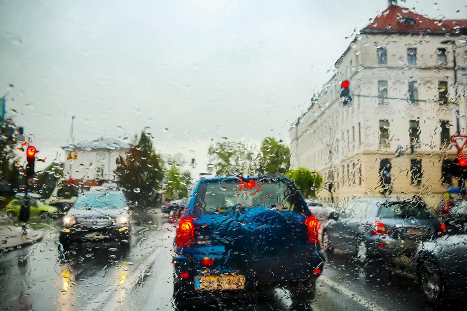 Slovenija 11.09.2013 dez, promet, cesta, slabo vreme, jesen, padavine, dezevno v | Avtor: Saša Despot