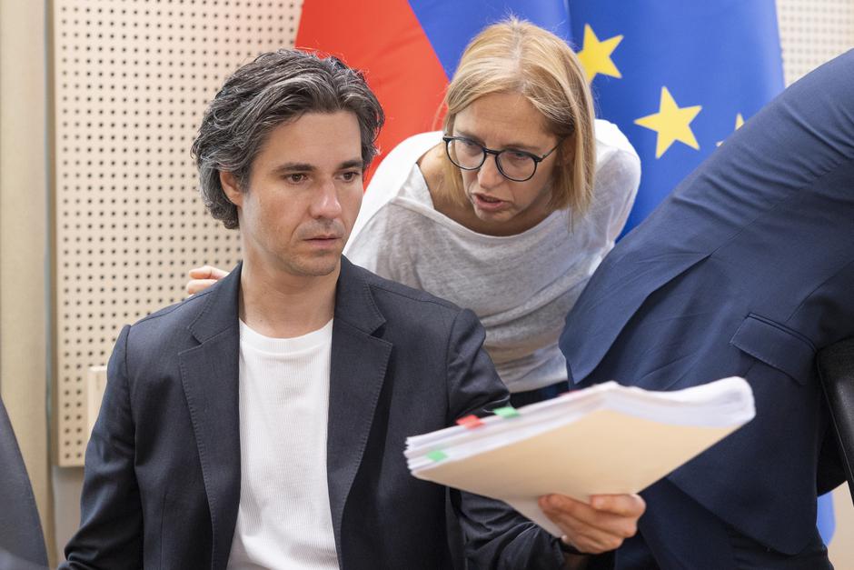 Luka Mesec Valentina Prevolnik Rupel | Avtor: Bor Slana/STA