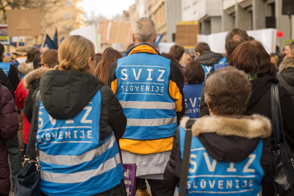 stavka SVIZ | Avtor: Anže Petkovšek