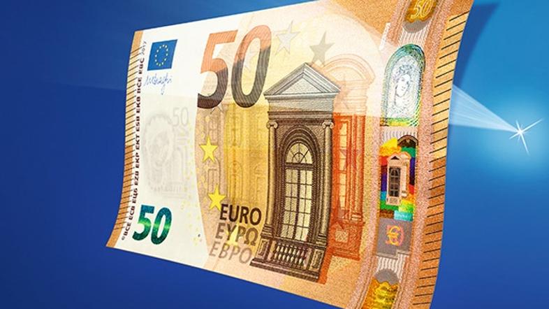 Novi bankovec za 50 evrov