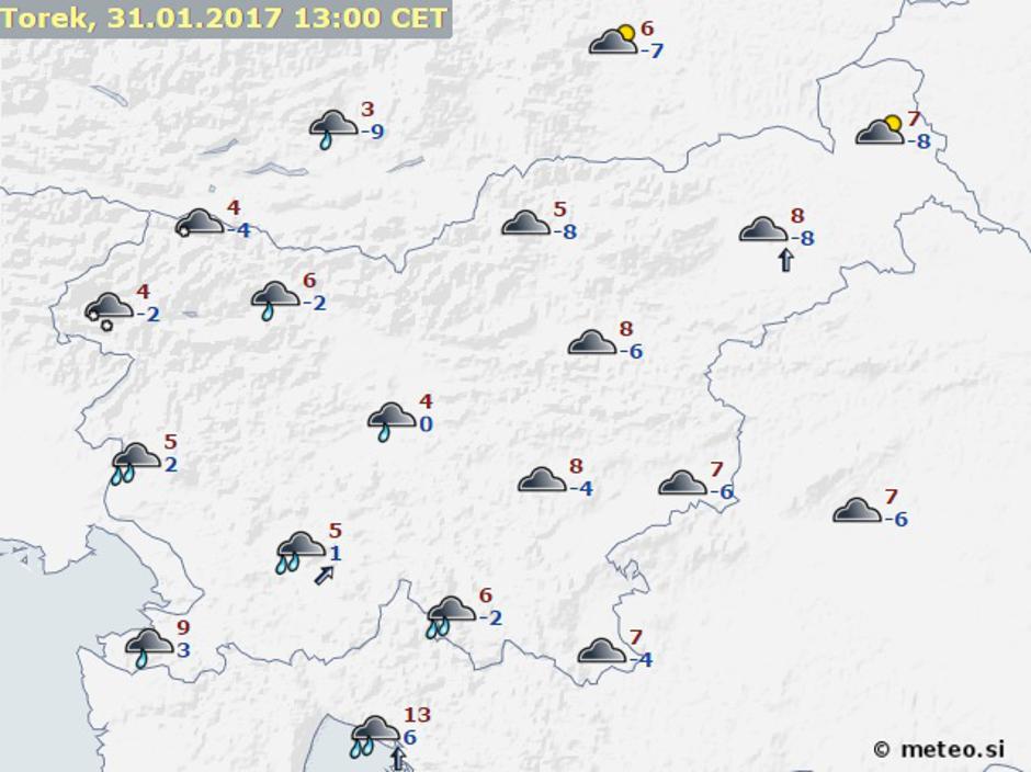Modelska napoved za pet dni | Avtor: meteo.si