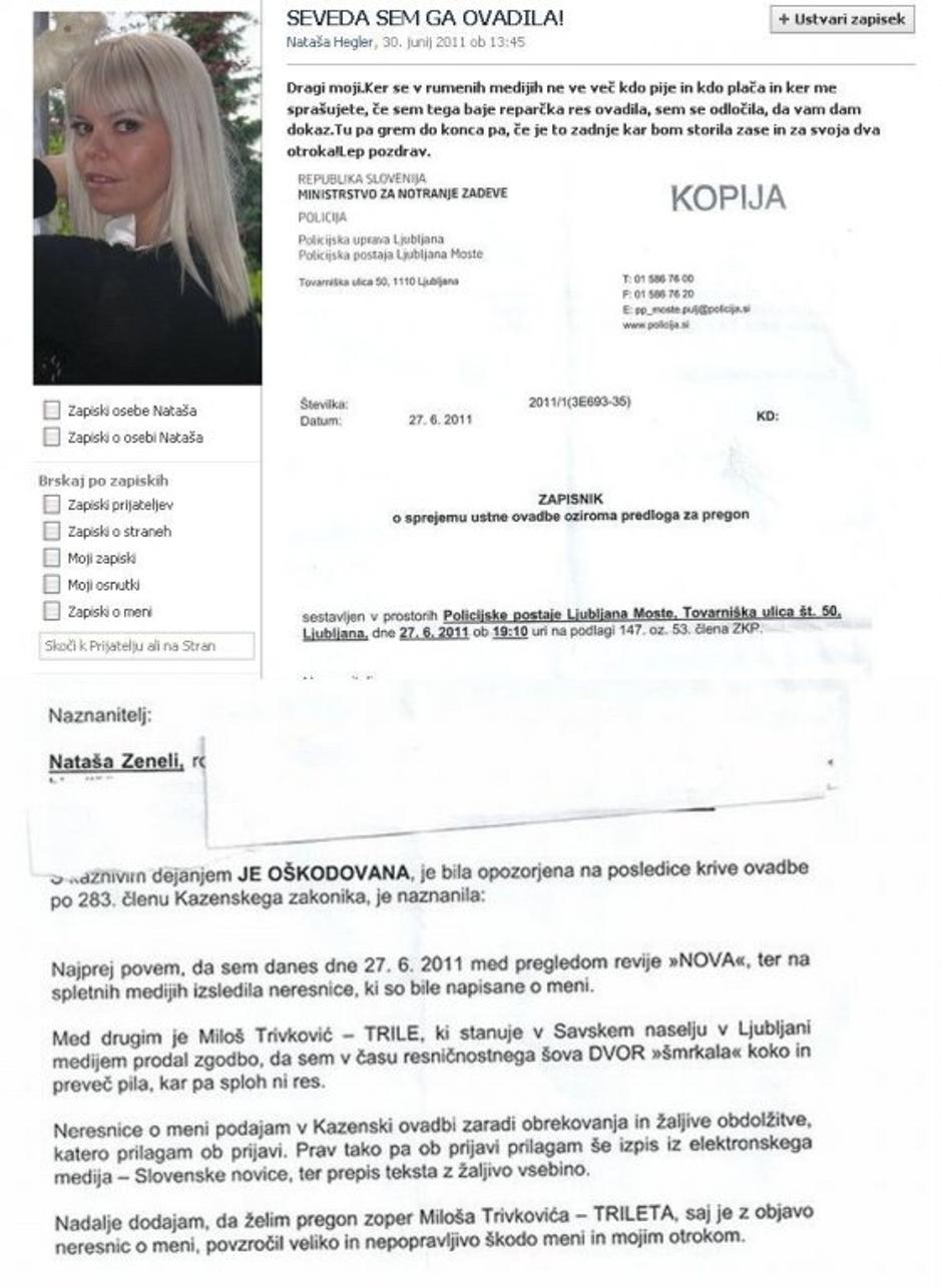 Nana Zeneli, ovadba, Trile, Facebook | Avtor: Facebook