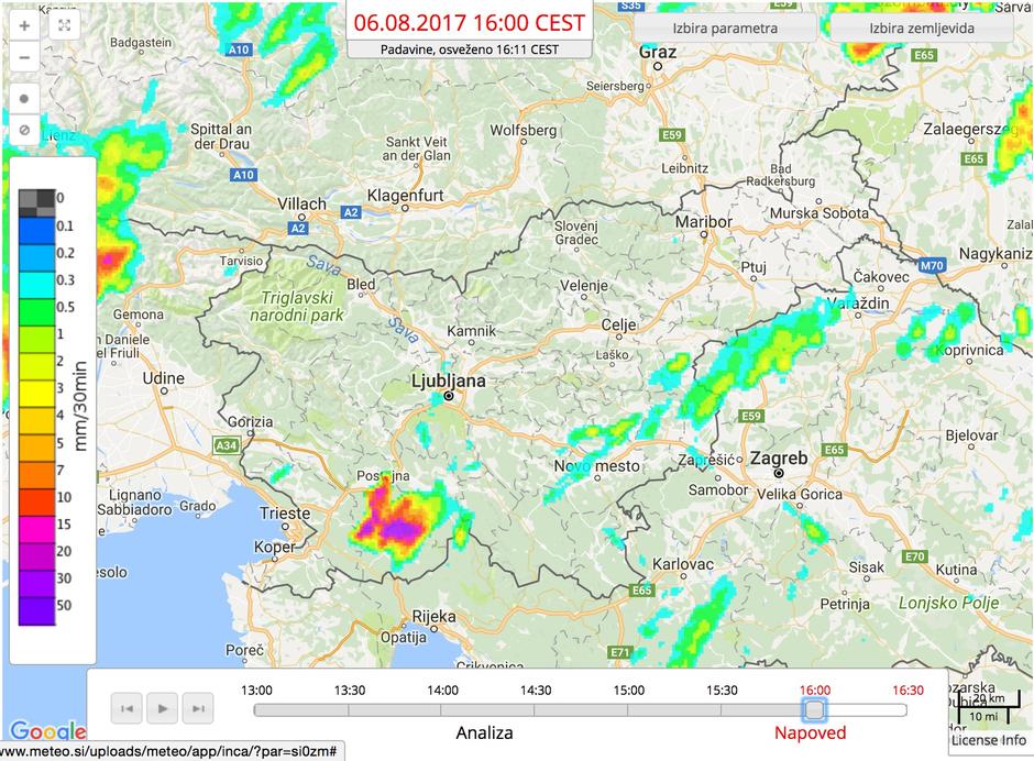 Toča - Agencija RS za okolje | Avtor: Arso