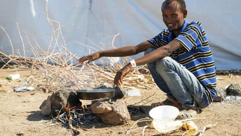 Etiopija begunci lakota