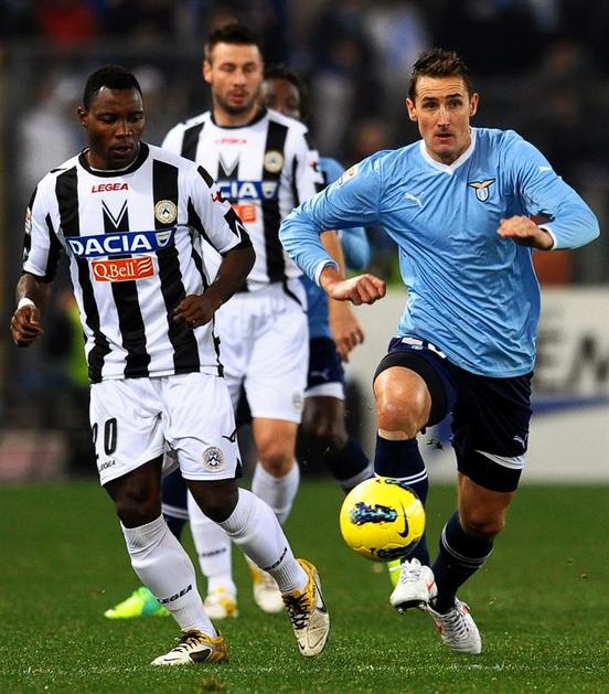 Asamoah Klose Lazio Udinese Serie A Italija italijanska liga prvenstvo