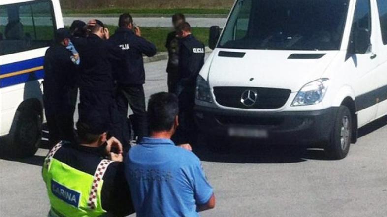 Aretacija na avtocestnem počivališču pri Šibeniku