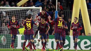 Barcelona Celtic Liga prvakov Tello Adriano Neymar Pedro Busquets Roberto