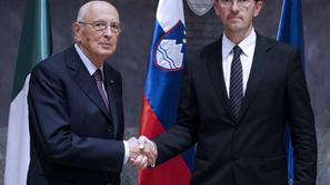Slovenija 10.07.2012 Giorgio Napolitano, Gregor Virant, nagovor predsednika Ital