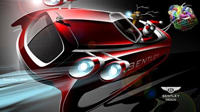 V Bentleyjevih saneh bi se Božiček peljal hitro in udobno. Seveda pa tudi zelo o