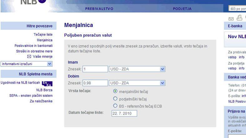 Menjava dolarja. (Foto: Žurnal24)