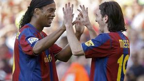 Ronaldinho Messi Barcelona Atletico Madrid Liga BBVA Španija prvenstvo