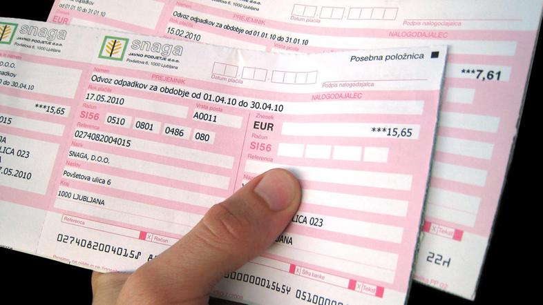 Uvedba enotne položnice zahteva razmislek z različnih zornih kotov, pravijo v JH