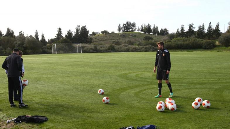 Filipović Maribor Jerez trening Evropska liga šestnajstina finala igrišče zeleni