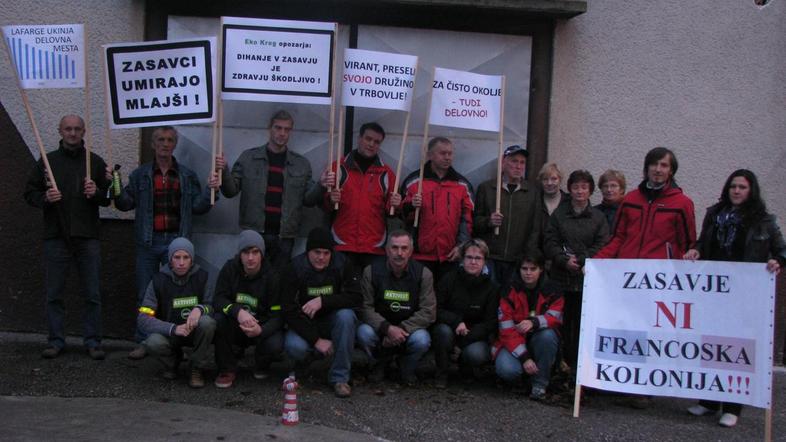 Protest pretekli teden. (Foto: Eko krog)