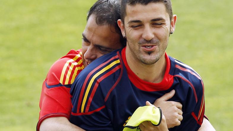 David Villa je zelo pomemben adut Španije. (Foto: Reuters)