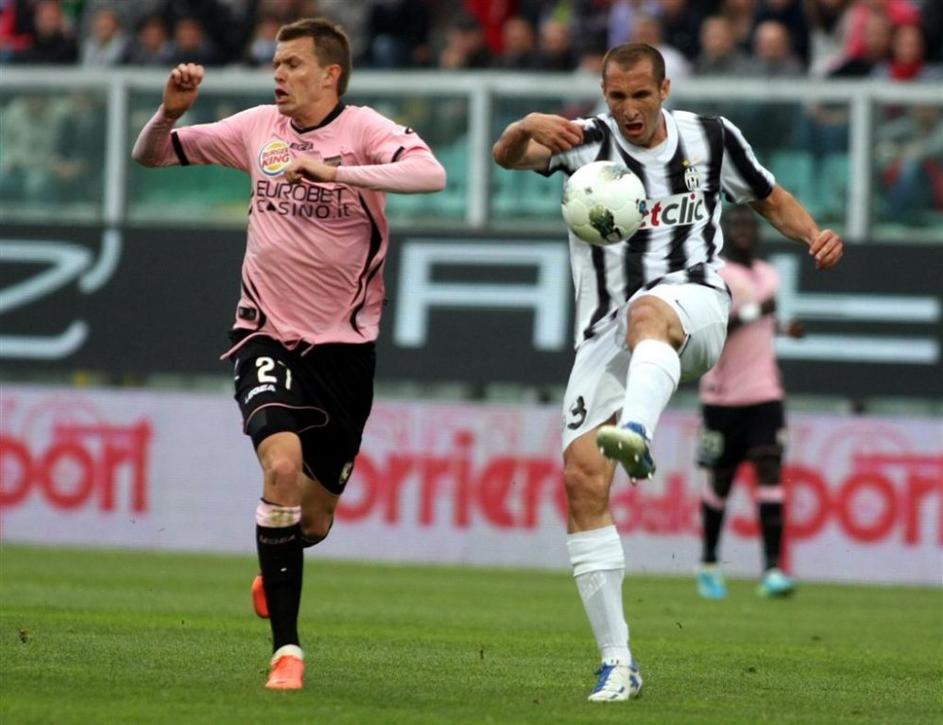 Iličić Chiellini Palermo Juventus Serie A Italija liga prvenstvo