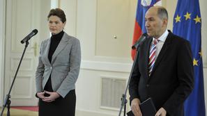 slovenija 21.03.13, Alenka Bratusek, mandatarka, Janez Jansa, primopredaja, vlad