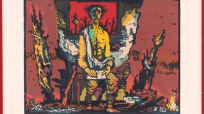 France Mihelič, Kronist, grafika, Loški muzej