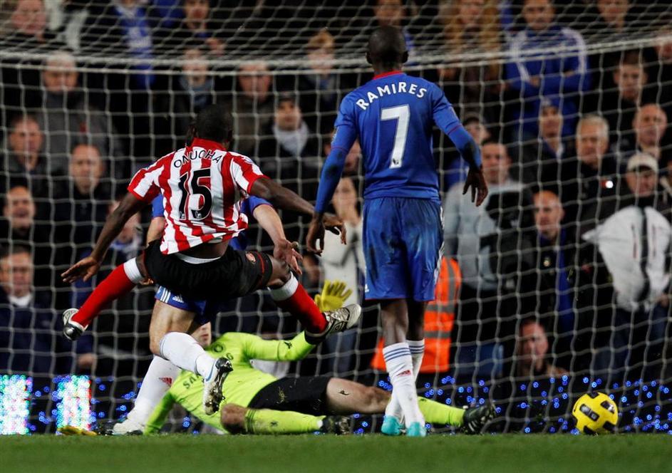 Nedum Onucha je zabil prvi gol v mrežo Chelseaja