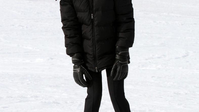 Na smučeh je uživala tudi igralka Zoe Saldana. 