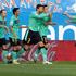 Gerard Pique Pedro Villa Messi strel zadetek gol veselje slavje proslavljanje pr