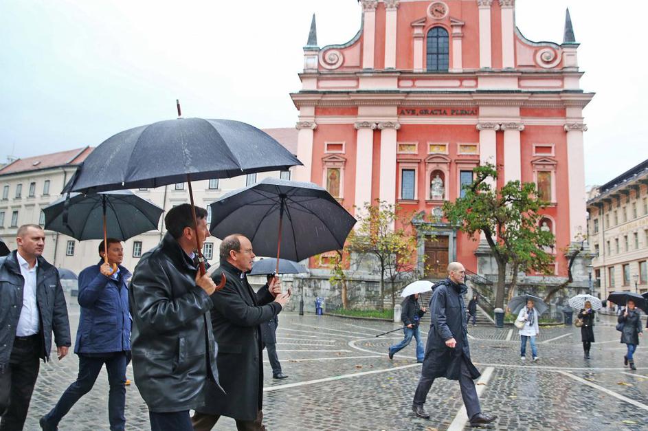Borut Pahor in monaški knez Albret II.