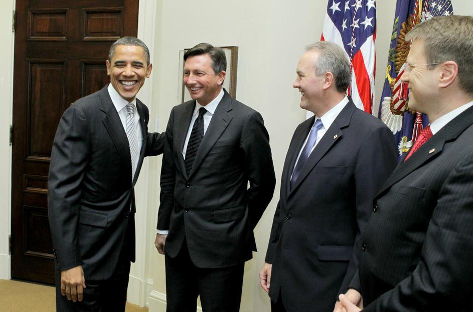 Borut Pahor in Barack Obama