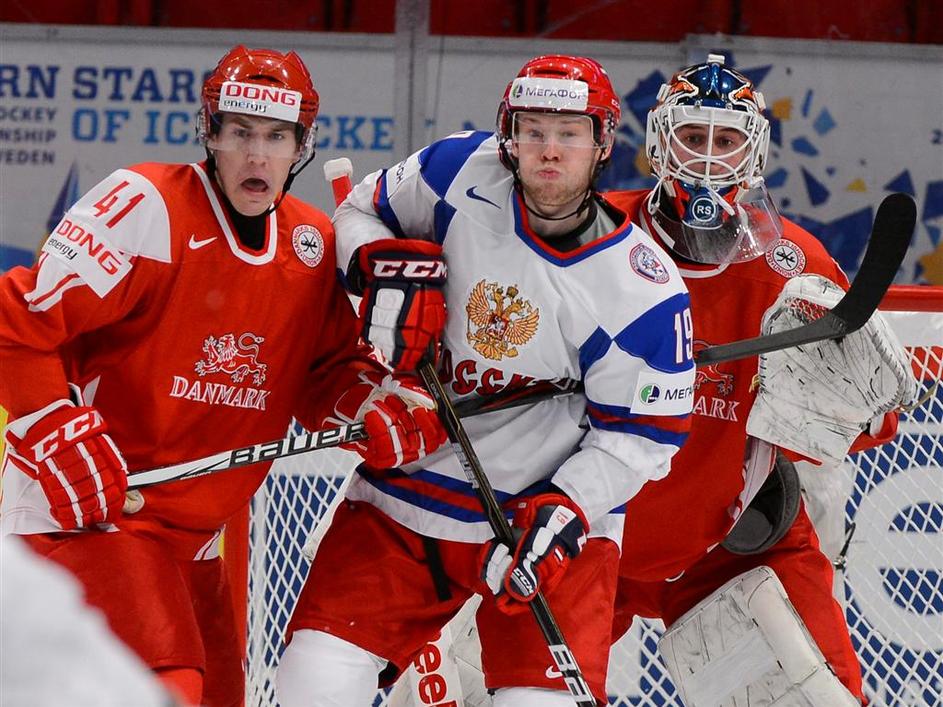 Kokarev Jensen Nielsen Rusija Danska SP v hokeju svetovno prvenstvo