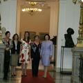 Laura Bush in Barbara Miklič Türk sta se sprehodili po Narodni galeriji.