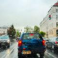 Slovenija 11.09.2013 dez, promet, cesta, slabo vreme, jesen, padavine, dezevno v
