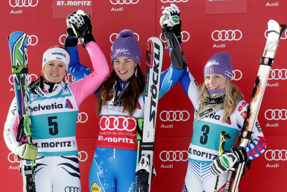 Maze Worley Rebensburg St. Moritz veleslalom svetovni pokal alpsko smučanje zmag