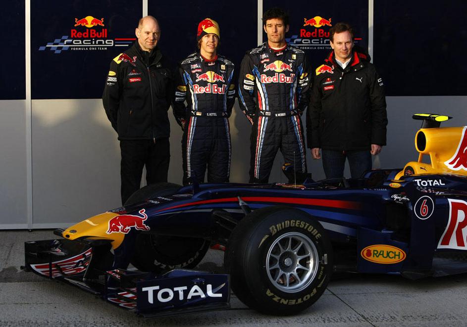 predstavitev Red Bull Renault 2010 Jerez Webber Vettel