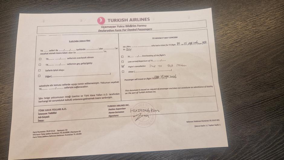 Odpoved leta, Turkish Airlines | Avtor: Bralec