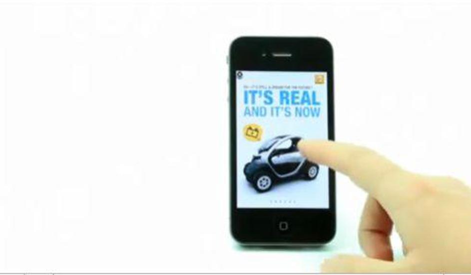 Pri renaultu so se za oglas za novo Applovo aplikacijo odločili postaviti napred