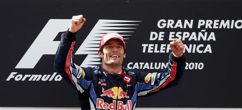 VN Španije Barcelona 2010 zmaga Mark Webber Red Bull