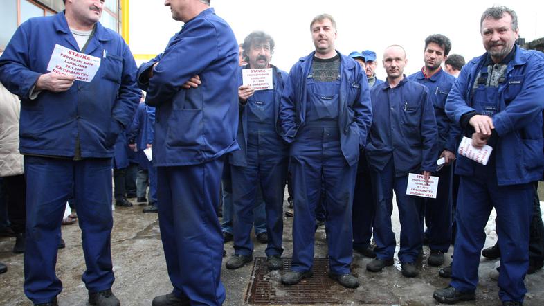 Delavci mariborskega STS se tudi s protesti borijo za svoja delovna mesta, venda