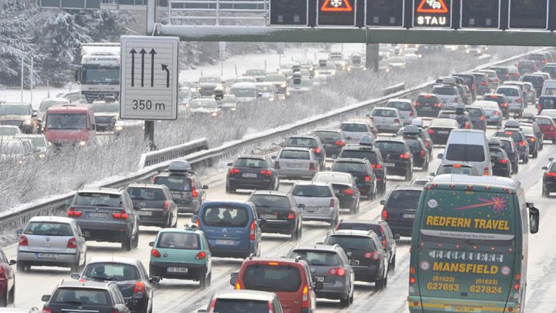 Zastoji v Nemčiji. (Foto: EPA)