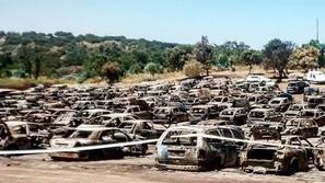 Ogenj na parkirišču