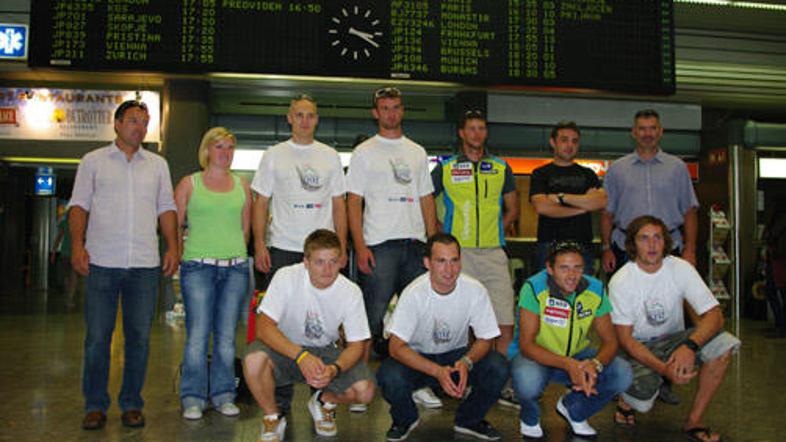 Ekipa, ki je odpotovala na priprave v Čile.