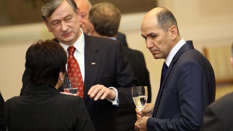 Janez Janša in Danilo Türk