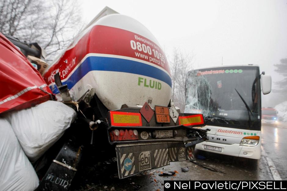 Prometne nesreča na hrvaški strani mejnega prehoda Starod | Avtor: Pixsell