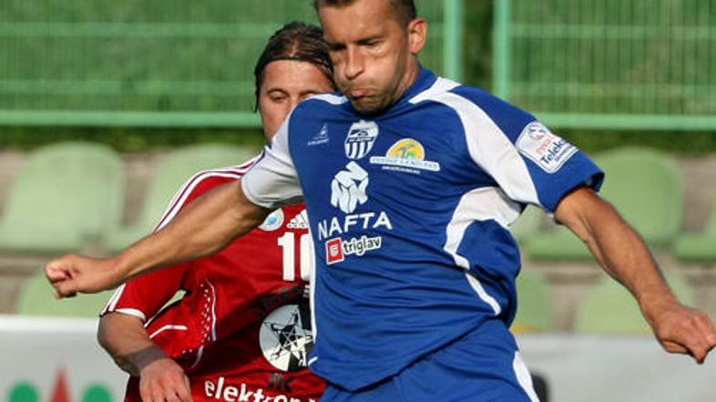 Stjepan Caban je bil igralec tekme med Nafto iz Lendave in Domžalami.