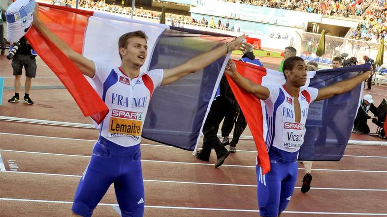 Lemaitre Vicaut zastava Francija EP v atletiki evropsko prvenstvo Helsinki