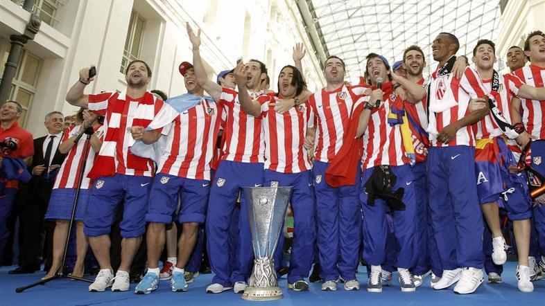 Falcao Diego Arda Turan Perea Adrian Lopez Atletico Madrid Evropska liga pokal t