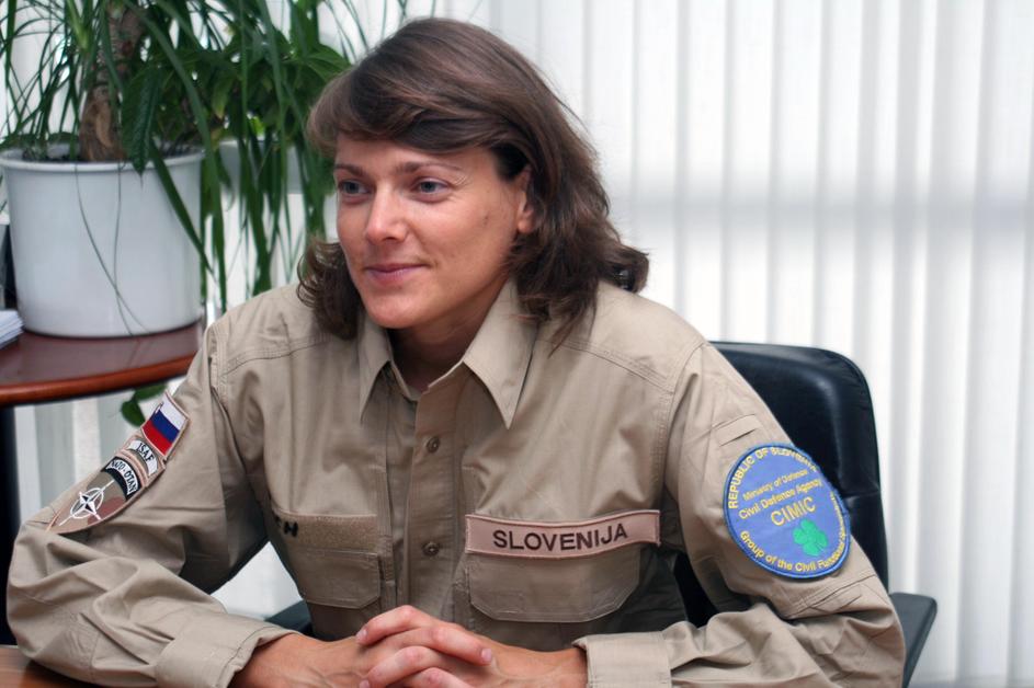 Ranjena civilna strokovnjakinja Melita Šinkovec (Foto: Vekoslav Rajh/MORS)