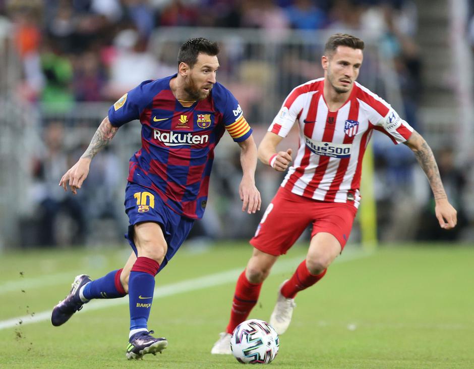 Lionel Messi, Saul Niguez | Avtor: Epa