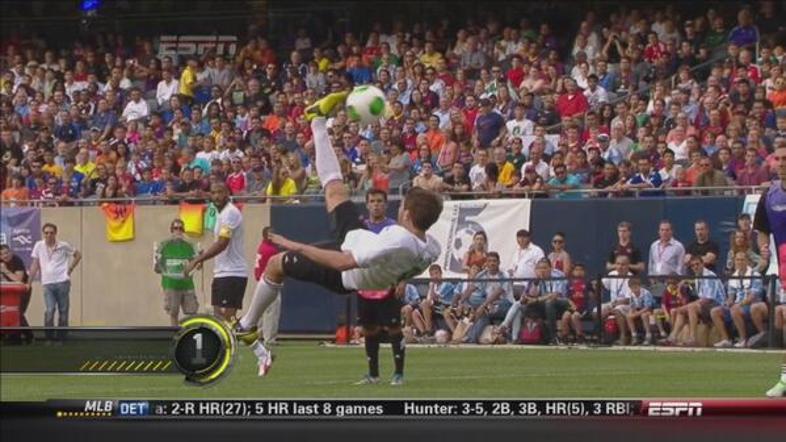 Eliason Messi Henry Chicago Soldier Field prijateljska tekma škarjice evrogol